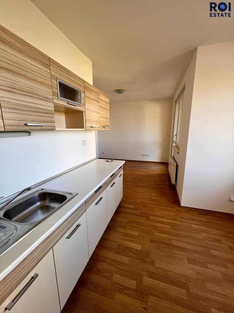 Prodej světlého bytu 1+kk s terasou, Klecany – V Honech